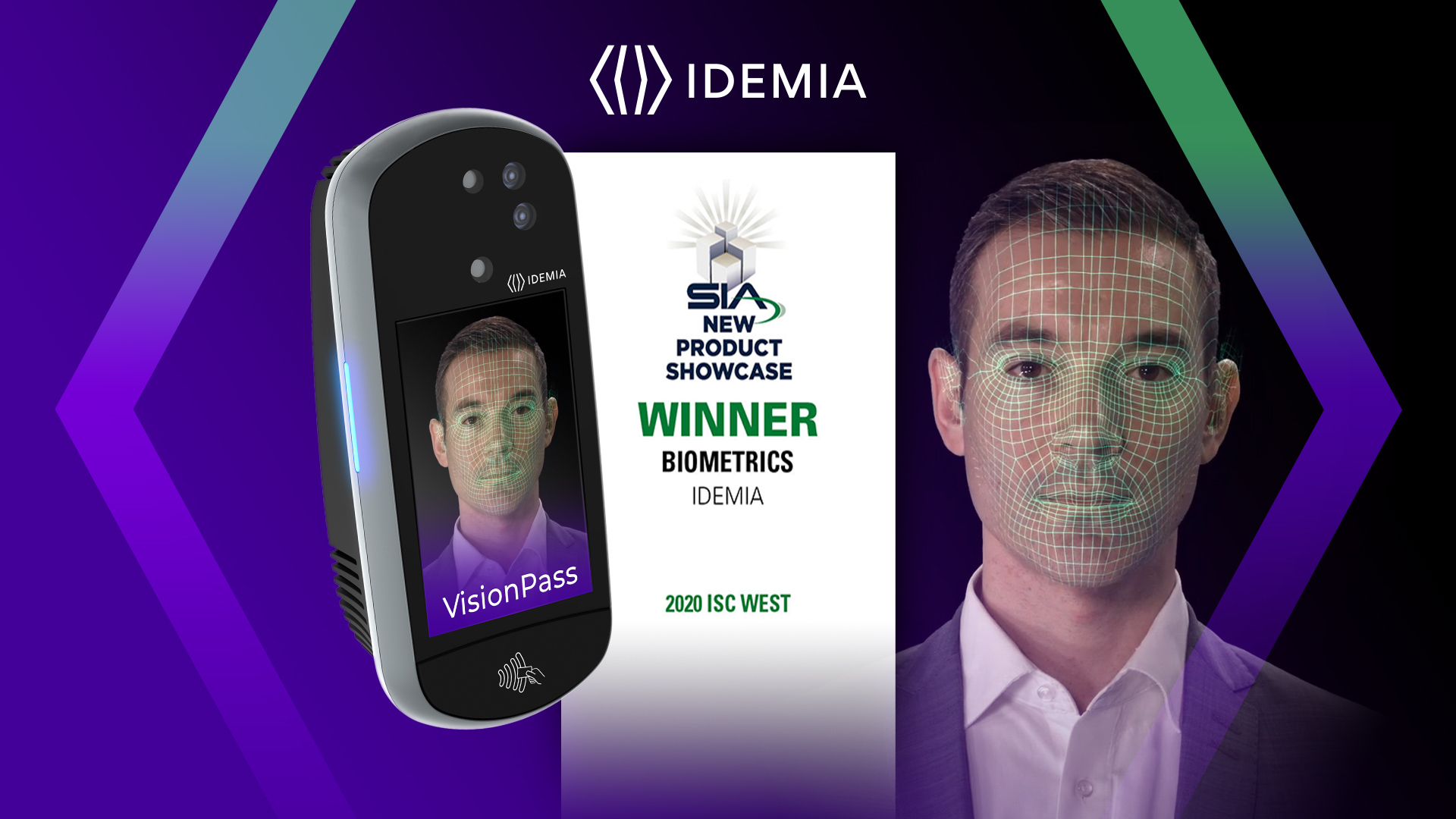 IDEMIA Wins the Security Industry Association (SIA) Award for Best New Biometric Product, VisionPass Advanced Facial Recognition Device