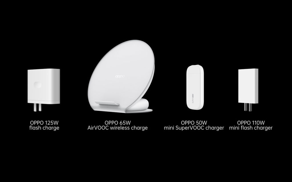 OPPO launches 125W flash charge, 65W AirVOOC wireless flash charge and 50W mini SuperVOOC charger